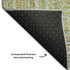 9' X 12' Artichoke Green And Blue Geometric Washable Area Rug With UV Protection