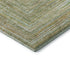 9' X 12' Artichoke Green And Blue Geometric Washable Area Rug With UV Protection