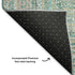 8' X 10' Teal And Ivory Geometric Washable Area Rug With UV Protection