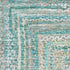 8' X 10' Teal And Ivory Geometric Washable Area Rug With UV Protection