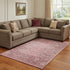 8' X 10' Blush And Beige Oriental Washable Area Rug With UV Protection
