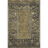 5' X 8' Brown And Charcoal Oriental Washable Area Rug With UV Protection