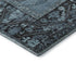 5' X 8' Blue And Charcoal Oriental Washable Area Rug With UV Protection