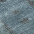 5' X 8' Blue And Charcoal Oriental Washable Area Rug With UV Protection