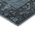 8' X 10' Blue And Charcoal Oriental Washable Area Rug With UV Protection