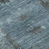 8' X 10' Blue And Charcoal Oriental Washable Area Rug With UV Protection