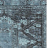 8' X 10' Blue And Charcoal Oriental Washable Area Rug With UV Protection