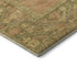 5' X 8' Coral And Gold Oriental Washable Area Rug With UV Protection