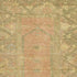 5' X 8' Coral And Gold Oriental Washable Area Rug With UV Protection