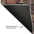 9' X 12' Salmon And Charcoal Oriental Washable Area Rug With UV Protection
