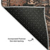 5' X 8' Terra Cotta And Charcoal Oriental Washable Area Rug With UV Protection