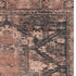 5' X 8' Terra Cotta And Charcoal Oriental Washable Area Rug With UV Protection