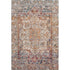 8' X 10' Copper Gray And Ivory Oriental Washable Area Rug With UV Protection