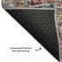 8' X 10' Copper Gray And Ivory Oriental Washable Area Rug With UV Protection