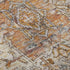 8' X 10' Copper Gray And Ivory Oriental Washable Area Rug With UV Protection