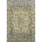 8' X 10' Pewter Gold And Ivory Oriental Washable Area Rug With UV Protection