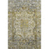 8' X 10' Pewter Gold And Ivory Oriental Washable Area Rug With UV Protection