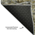 8' X 10' Pewter Gold And Ivory Oriental Washable Area Rug With UV Protection