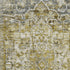 8' X 10' Pewter Gold And Ivory Oriental Washable Area Rug With UV Protection