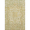 5' X 8' Tan Gold And Ivory Oriental Washable Area Rug With UV Protection
