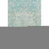 5' X 8' Teal Ivory And Beige Oriental Washable Area Rug With UV Protection