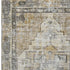 8' X 10' Brown Gray And Silver Oriental Washable Area Rug With UV Protection