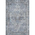 5' X 8' Blue And Gray Oriental Washable Area Rug With UV Protection