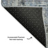 5' X 8' Blue And Gray Oriental Washable Area Rug With UV Protection