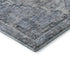 5' X 8' Blue And Gray Oriental Washable Area Rug With UV Protection