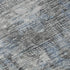 5' X 8' Blue And Gray Oriental Washable Area Rug With UV Protection