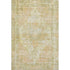 5' X 8' Gold And Ivory Oriental Washable Area Rug With UV Protection