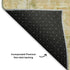 5' X 8' Gold And Ivory Oriental Washable Area Rug With UV Protection