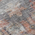 8' X 10' Rust Gray And Gold Oriental Washable Area Rug With UV Protection