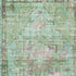 9' X 12' Artichoke Green Lavender And Teal Oriental Washable Area Rug With UV Protection