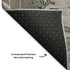 5' X 8' Beige Gray And Charcoal Oriental Washable Area Rug With UV Protection