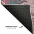 8' X 10' Gold Pink And Teal Oriental Washable Area Rug With UV Protection
