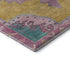 8' X 10' Gold Pink And Teal Oriental Washable Area Rug With UV Protection