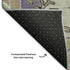 5' X 8' Lime Green Lavender And Brown Oriental Washable Area Rug With UV Protection