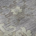 5' X 8' Lime Green Lavender And Brown Oriental Washable Area Rug With UV Protection