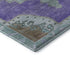 8' X 10' Purple Teal And Taupe Oriental Washable Area Rug With UV Protection
