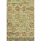 5' X 8' Gold Wheat And Green Oriental Washable Area Rug With UV Protection
