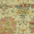 5' X 8' Gold Wheat And Green Oriental Washable Area Rug With UV Protection