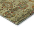 9' X 12' Gold Wheat And Green Oriental Washable Area Rug With UV Protection