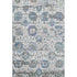 8' X 10' Ivory Blue And Gray Oriental Washable Area Rug With UV Protection