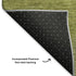 8' Artichoke Green And Fern Green Striped Washable Round Rug With UV Protection