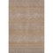 8' X 10' Beige And Brown Striped Washable Area Rug With UV Protection