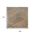 9' X 12' Beige And Brown Striped Washable Area Rug With UV Protection