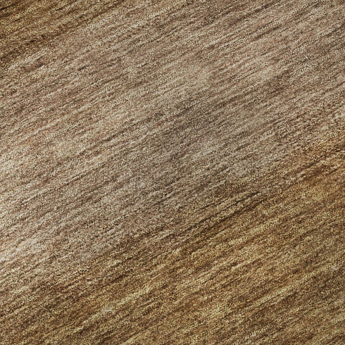 5' X 8' Brown And Khaki Striped Washable Area Rug With UV Protection
