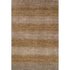 8' X 10' Brown And Khaki Striped Washable Area Rug With UV Protection