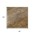 8' X 10' Brown And Khaki Striped Washable Area Rug With UV Protection